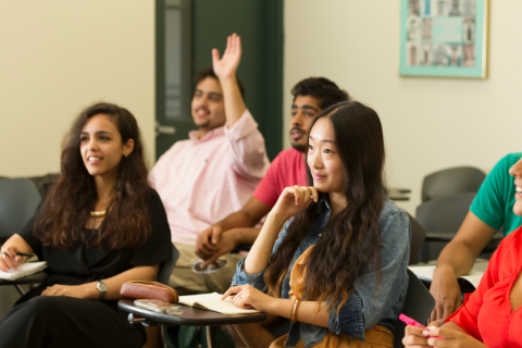 students in class